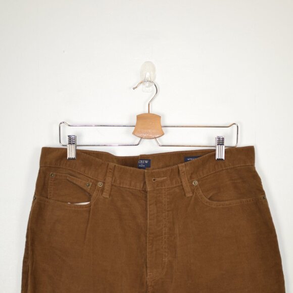 J Crew Flex Corduroy Slim Fit Straight Leg Pants 5 Pockets Relaxed Fit Brown - Picture 3 of 9